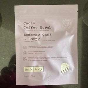 Frank Body cacao coffee scrub, never opened